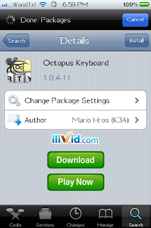 Octopus keyboard for iphone