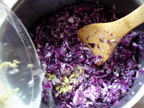 Cream of red cabbage soup by Laka kuharica: 