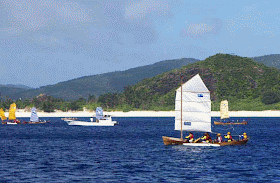 sabani sailing around Zamami Islands