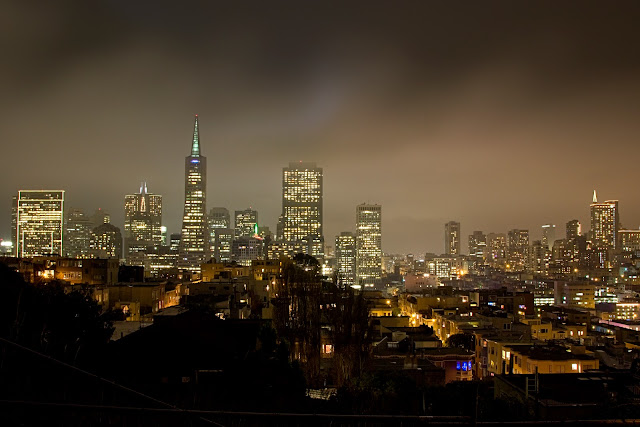 San Francisco City Skyline from Telegraph Hill