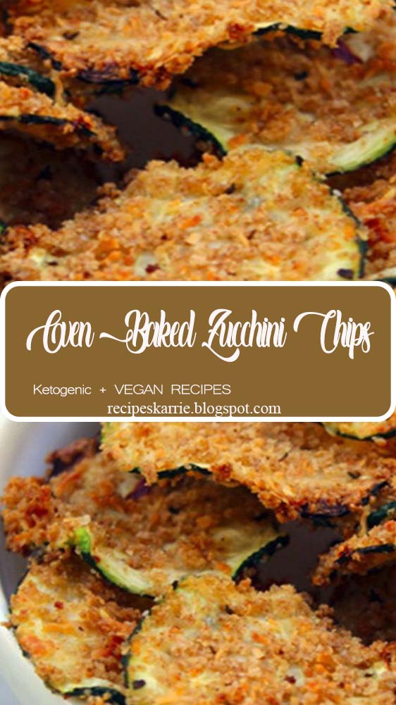 Oven Baked Zucchini Chips - great for low-calorie snacking! Oven Baked Zucchini Chips - great for low-calorie snacking!
