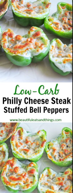 Philly Cheese Steak Stuffed Bell Peppers