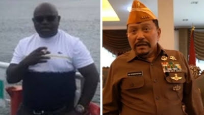 Foto Natalius Pigai dan Hendropriyono. Dihina Pigai, Jenderal Senior Kopassus Balas dengan Bijak dan Sopan.