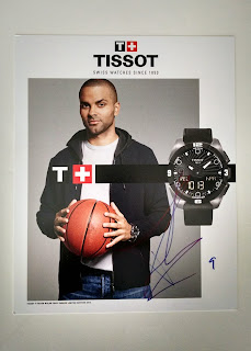 Tony Parker signed autograph Tissot photo