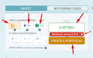 Select Payment Mode And Enter Amount | Best Place To Investment Your Money Online | Ethtrade