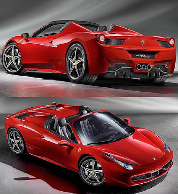 A Ferrari oficializa as primeiras imagens da Ferrari 458 Spider