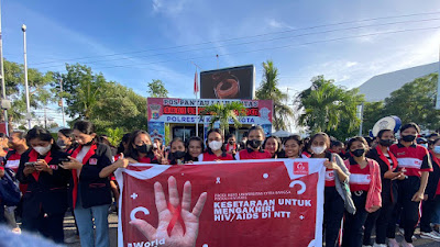 Wow! Ribuan Mahasiswa Fakultas Kesehatan UCB Terjun Ke Jalan, Kampanye HIV/AIDS