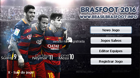 Skin do Trio MSN - Messi - Suarez - Neymar para Brasfoot 2016