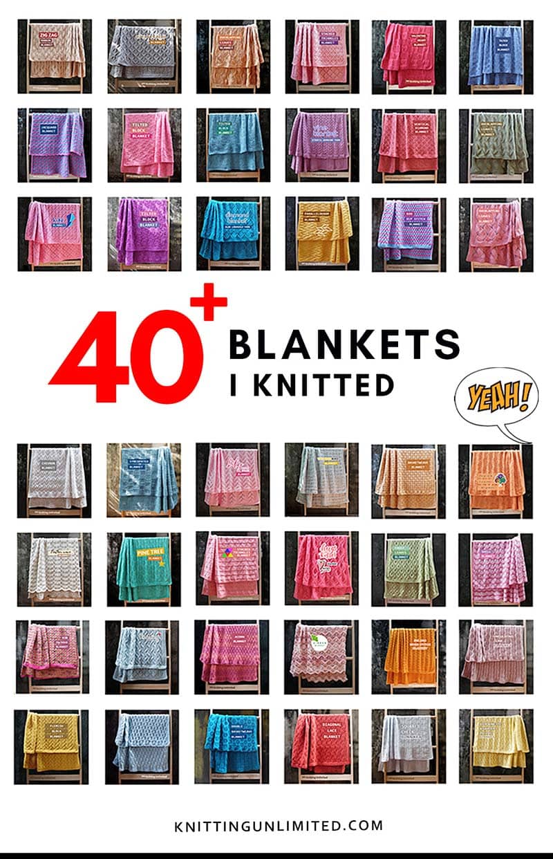 Unbelievable!!! Over 40 knitting blankets - I knitted