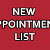 New Appointments 2020
