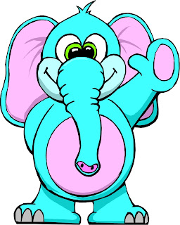 cute elephant cartoon vector art