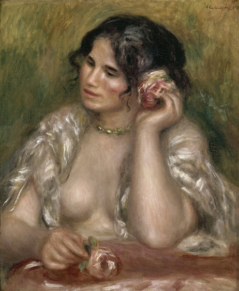 Pierre Auguste Renoir - Gabrielle con una rosa - 1911