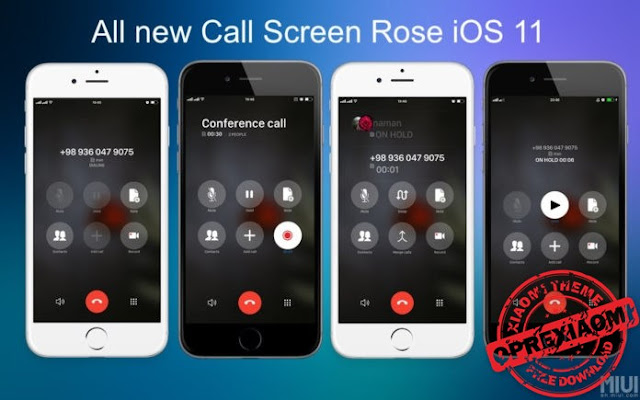 New Update iPhone Theme Rose iOS 11 Mtz Full Tembus Dan Keren Banget Brow