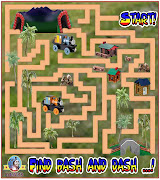 Thomas and friends bash and dash engines early education easy maze game .