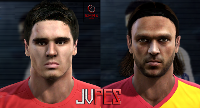 Face de Carl Jenkinson do Arsenal e Face de Tomás Ujfalusi do Galatasaray para PES 2012 Download, Baixar Faces de Carl Jenkinson e Tomás Ujfalusi para PES 2012