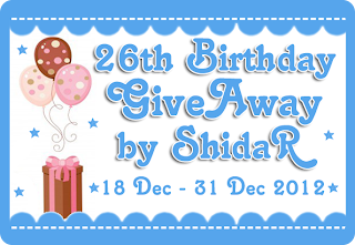 26th Birthday Giveaway by ShidaR