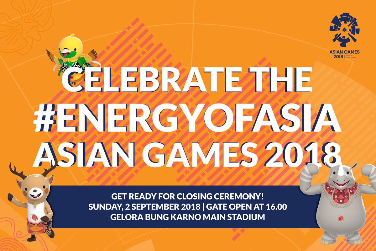 Fakta Susunan Acara Penutupan Closing Ceremony Asian Games 2018 Jakarta Palembang