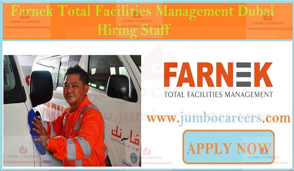 Facility management jobs in UAE, Urgent job openings in Gulf countries, Farnek Services Dubai latest job vacancies | Farnek Services UAE jobs 2022 | Farnek Receptionist jobs in Dubai