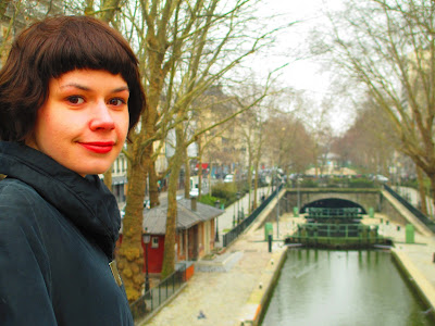 Dressing up in Paris Canal Saint Martin Amelie