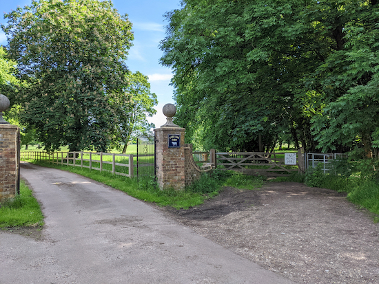 Take the footpath to the right of the wooden gate