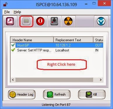 ISPCE HTTP Header Configuration with GPMMS