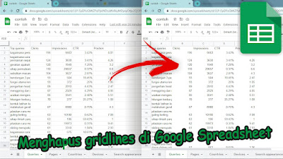 Cara Menghapus Garis Kisi atau Gridlines di Google Sheets Spreadsheet
