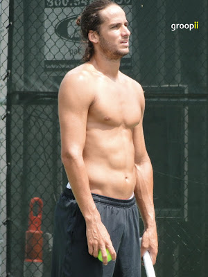 Feliciano Lopez Shirtless at Cincinnati Open 2010