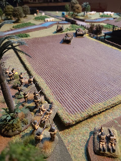 The British fire on the tanks with little effect