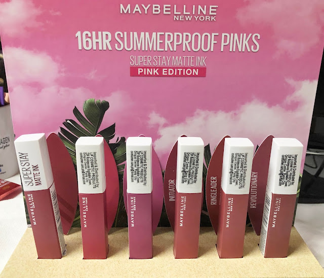 a photo of Maybelline Super Stay Matte Ink Summer Proof Pinks 