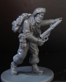 One plastic 28mm commando ready for painting