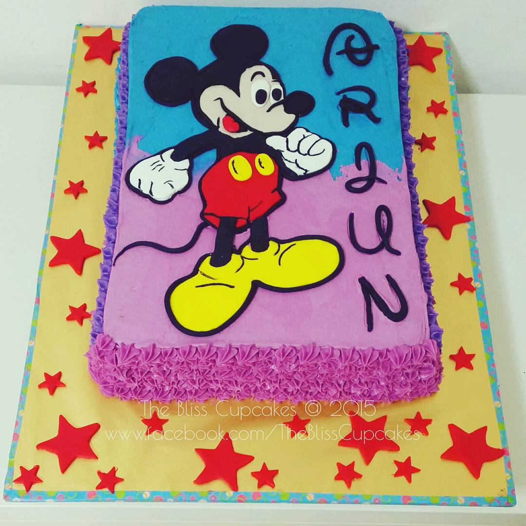 The Bliss Cupcakes Mickey Mouse Themed 1st Birthday Cake