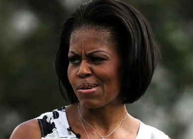 Michelle Obama gives a stinkface