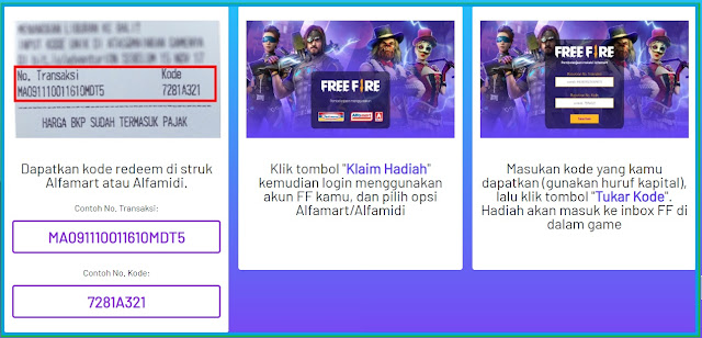 kode redeem free fire terbaru di alfamart 2019 100% work