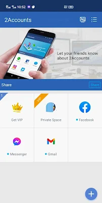 2Accounts - dual apps space app