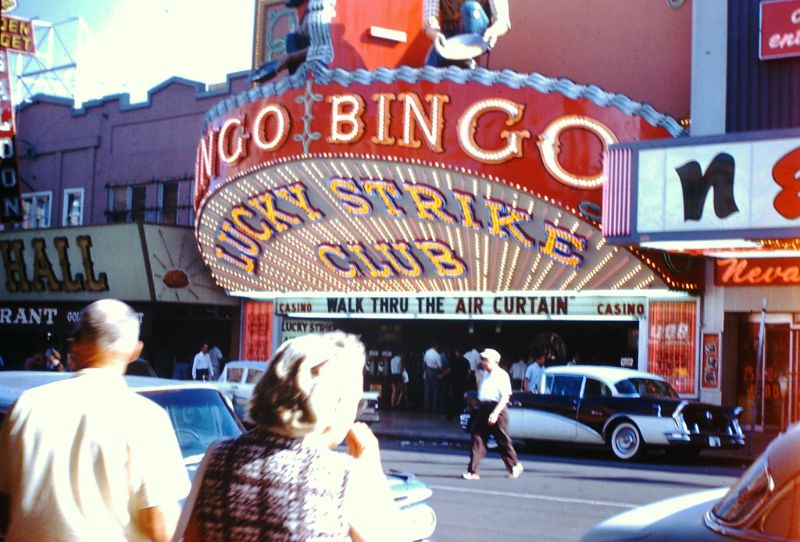 11x14 1960 Las Vegas Strip Casino PHOTO POSTER Map Mid Century Streets  Hotels