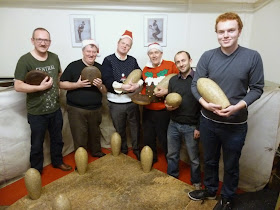 This year's losers and runners-up, Team Frugal. From l-r Paul O'Connor, Chris Jones, Brad Shepherd, Trevor 'Lord of Smeeth' Robertson, Richard Linden, Seth Thomas at the Hampstead Lawn Billiard and Skittle Club