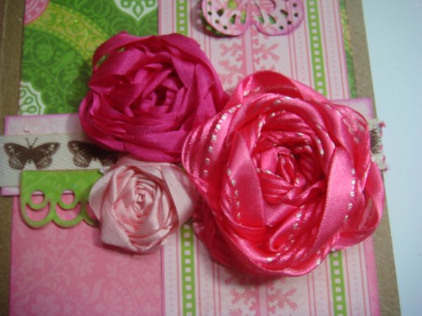  an example of the same ribbon rose technique I did on my wedding layout
