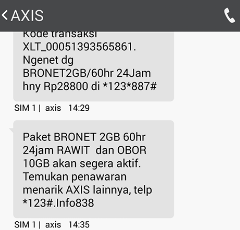 Cara Cek Kuota Axis Terbaru Via Dail Up Maupun SMS