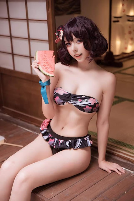 hokusai fgo cosplayer tako