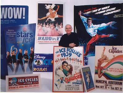 Photograph of Roy Blakey, a collector of historical figure skating memorabilia