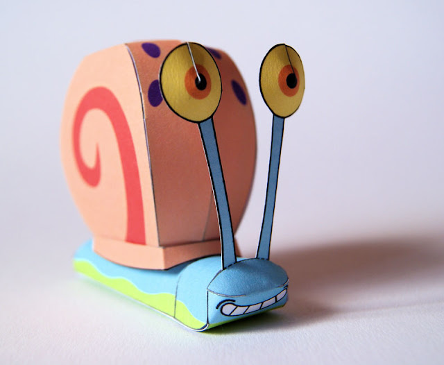 Gary the Snail Spongebob Paper craft Model