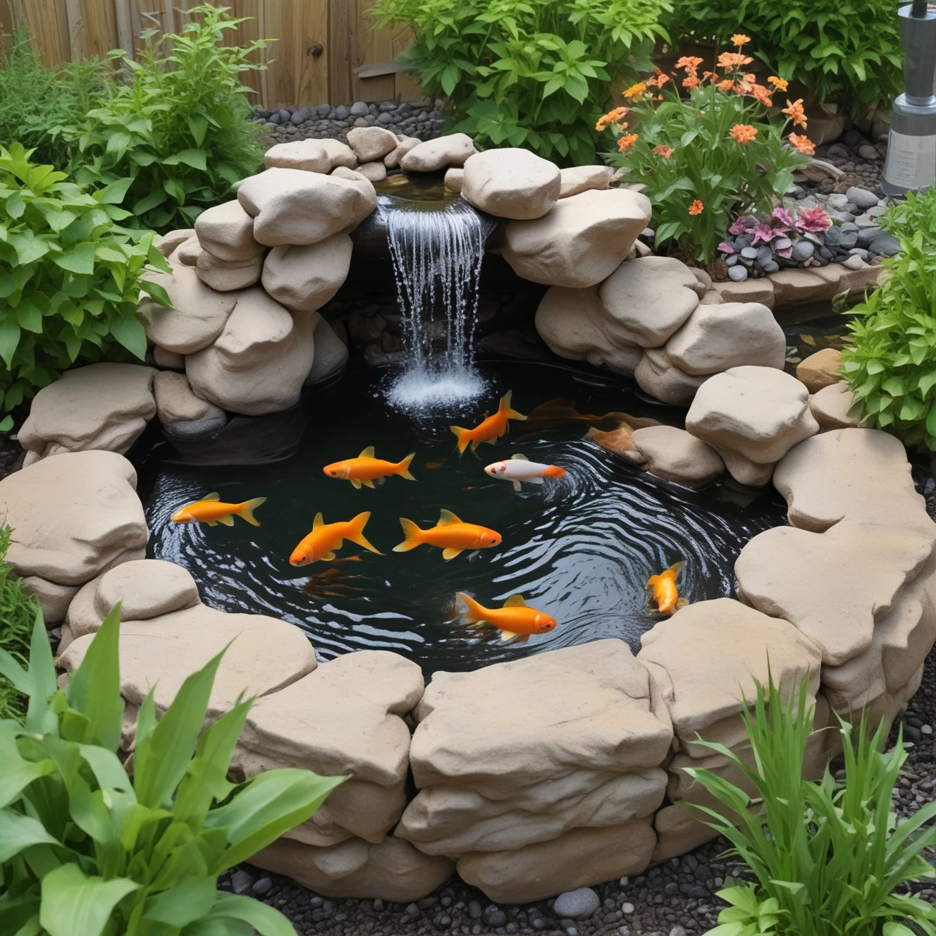 How to Build a Goldfish Pond Waterfall: DIY Guide