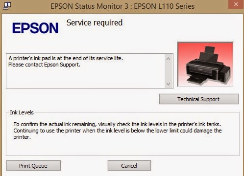 Cara Reset Epson L110, L210 L300, L350, L355 dengan Software