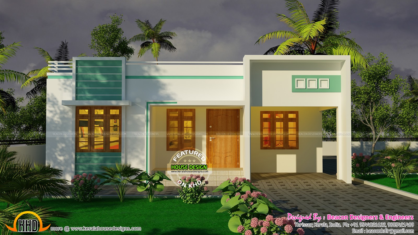 Finished house  with interior photos keralahousedesigns