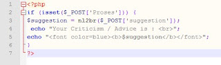 How to get input from textarea in php