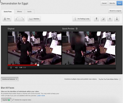 How to use YouTube Face Blurring Tool