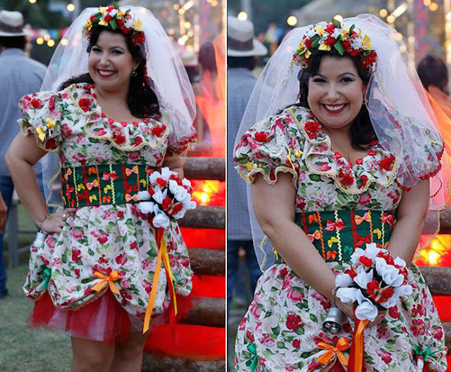 Claudete   (Mariana Xavier ), figurino festa junina, I Love Paraisópolis