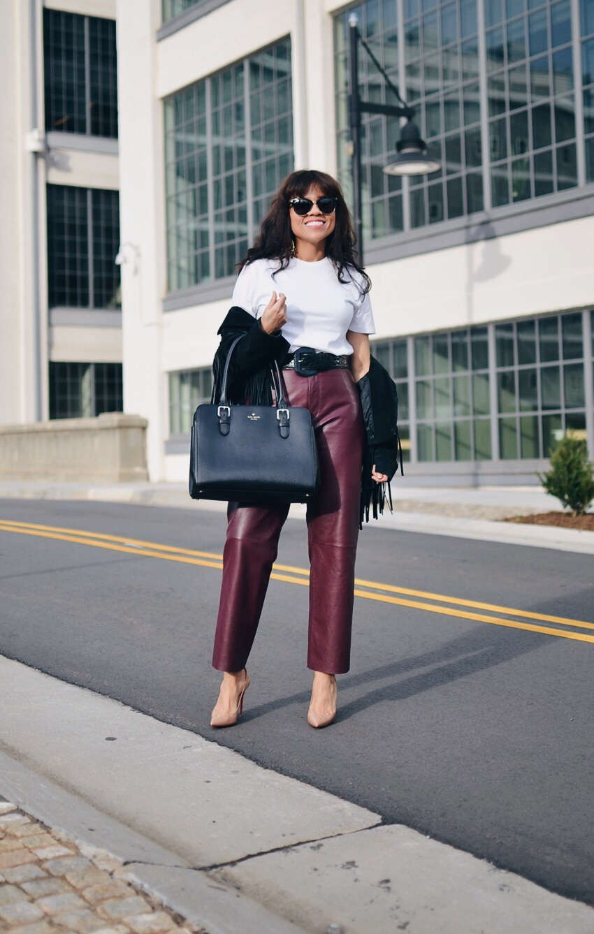 All leather street style