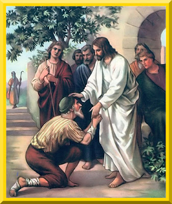 Christ Healing A Man With Leprosy