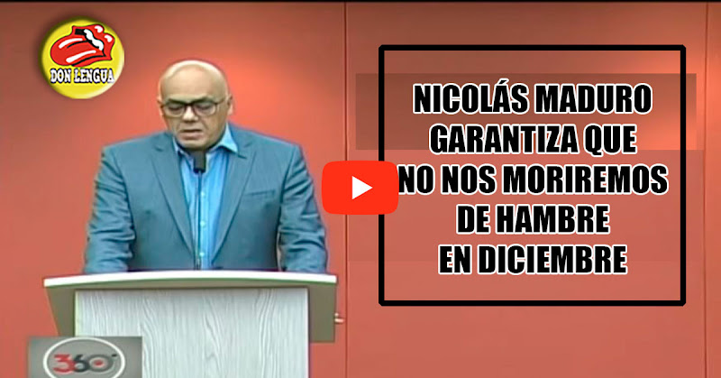 Venezuela es el único país en el que tienen que salir los políticos a garantizar que habrá comida en Navidad